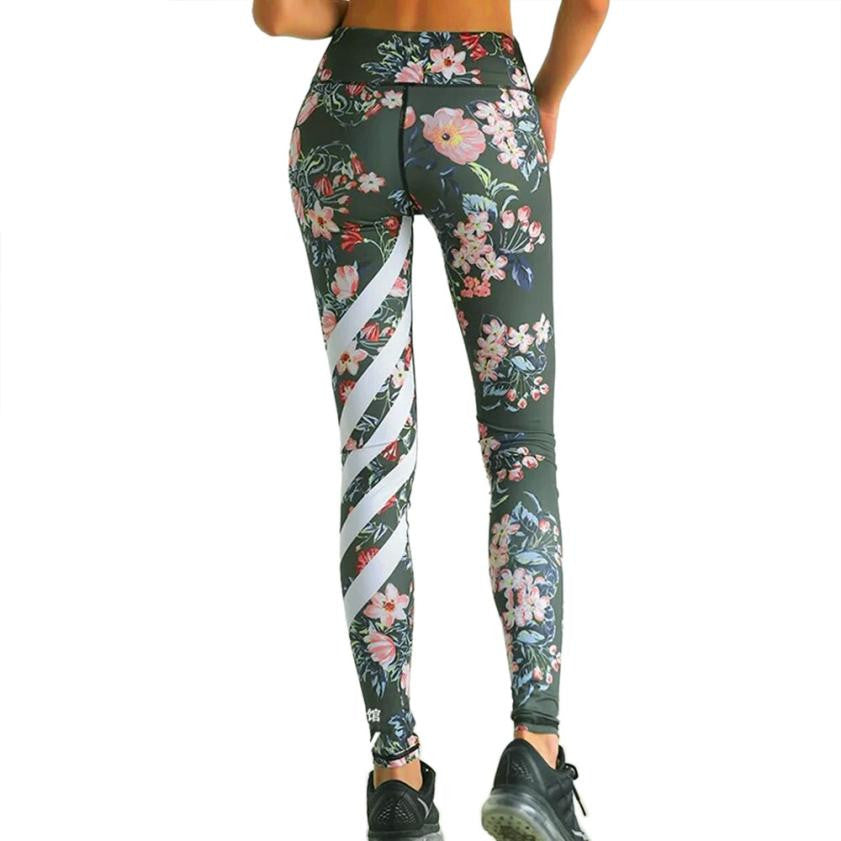 Floral Striped Pants
