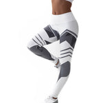 Womens Geometry Print Yoga Leggings Pants
